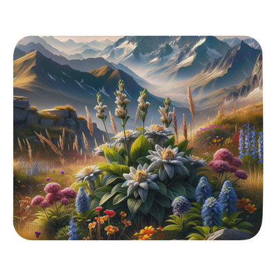 Alpine Flora: Digitales Kunstwerk mit lebendigen Blumen - Mauspad berge xxx yyy zzz Default Title