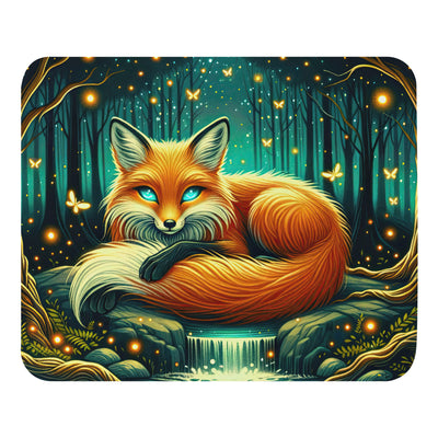 Bezaubernder Fuchs auf erleuchteter mystischer Waldlichtung - Mauspad camping xxx yyy zzz Default Title