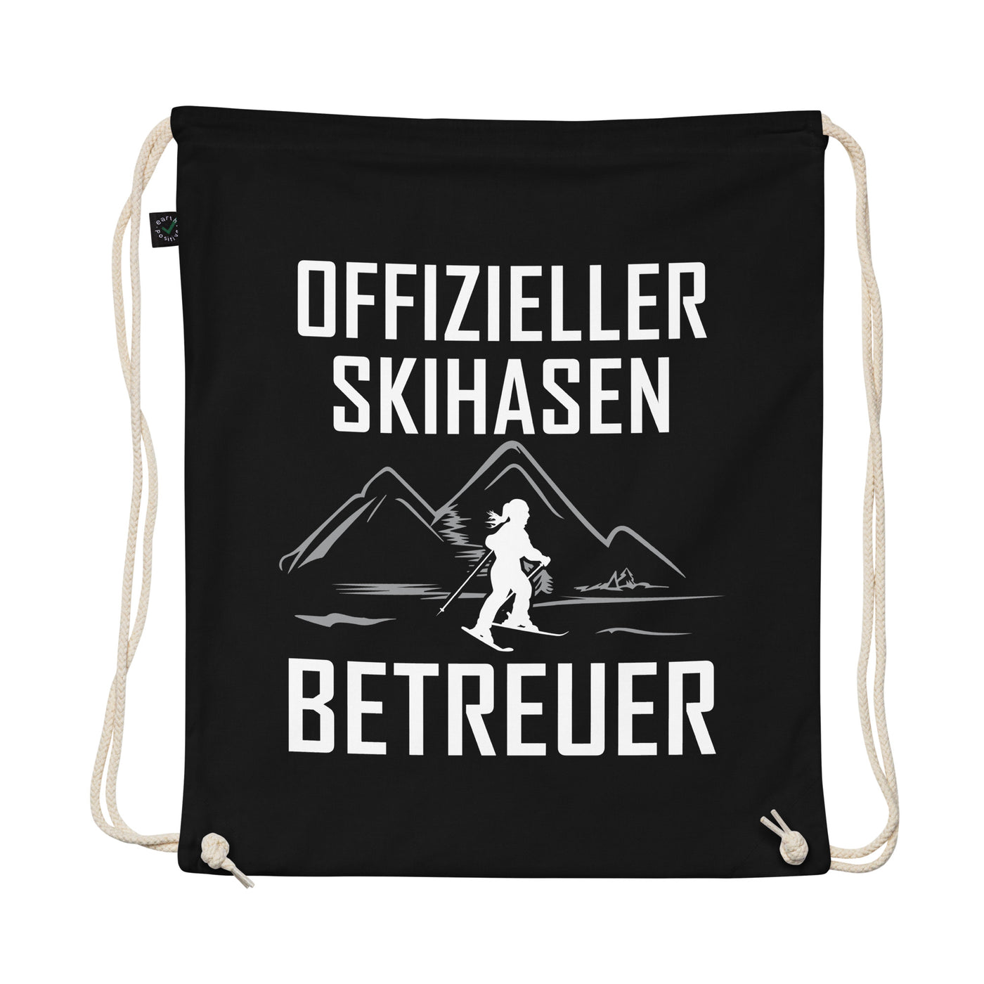 Skihasen Betreuer - Organic Turnbeutel ski