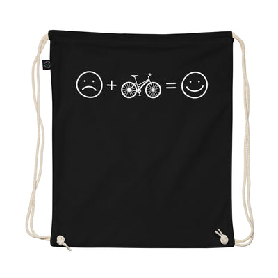 Smile Face And Bicycle - Organic Turnbeutel fahrrad