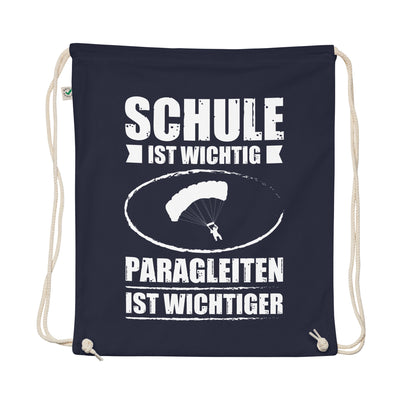 Schule Ist Wichtig Paragleiten Ist Wichtiger - Organic Turnbeutel berge