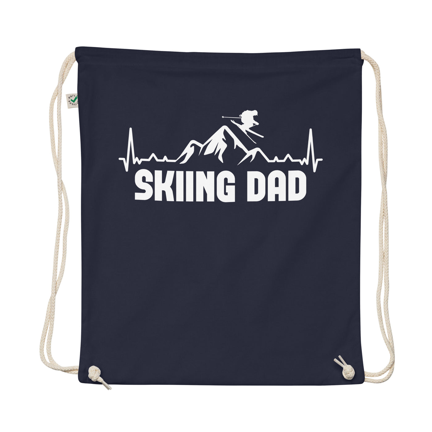 Skiing Dad 1 - Organic Turnbeutel ski