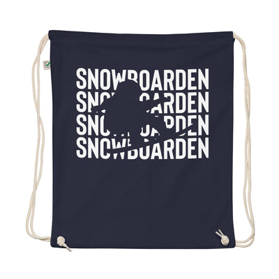 Snowboarden - Organic Turnbeutel snowboarden