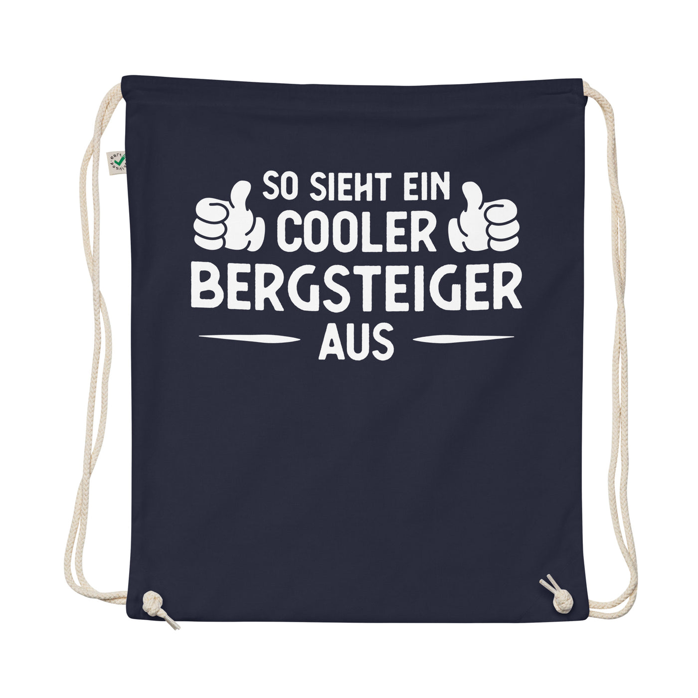 So Sieht Ein Cooler Bergsteiger Aus - Organic Turnbeutel klettern