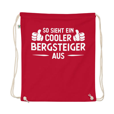 So Sieht Ein Cooler Bergsteiger Aus - Organic Turnbeutel klettern