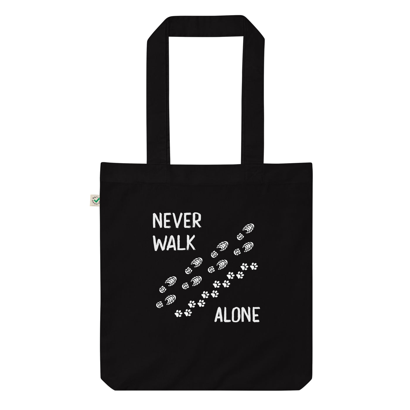 Never walk alone - Organic Einkaufstasche wandern