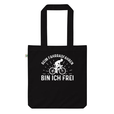 Beim Fahrradfahren Bin Ich Frel 2 - Organic Einkaufstasche fahrrad