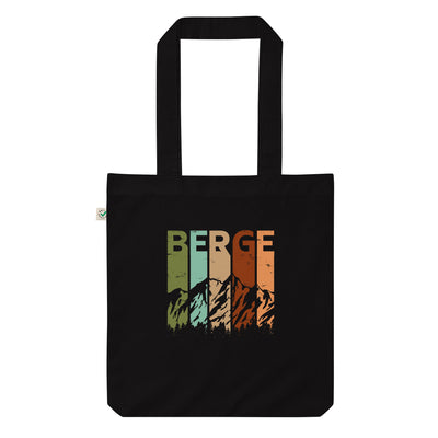 Berge - Vintage - Organic Einkaufstasche berge