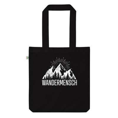 Der Wandermensch - Organic Einkaufstasche berge wandern