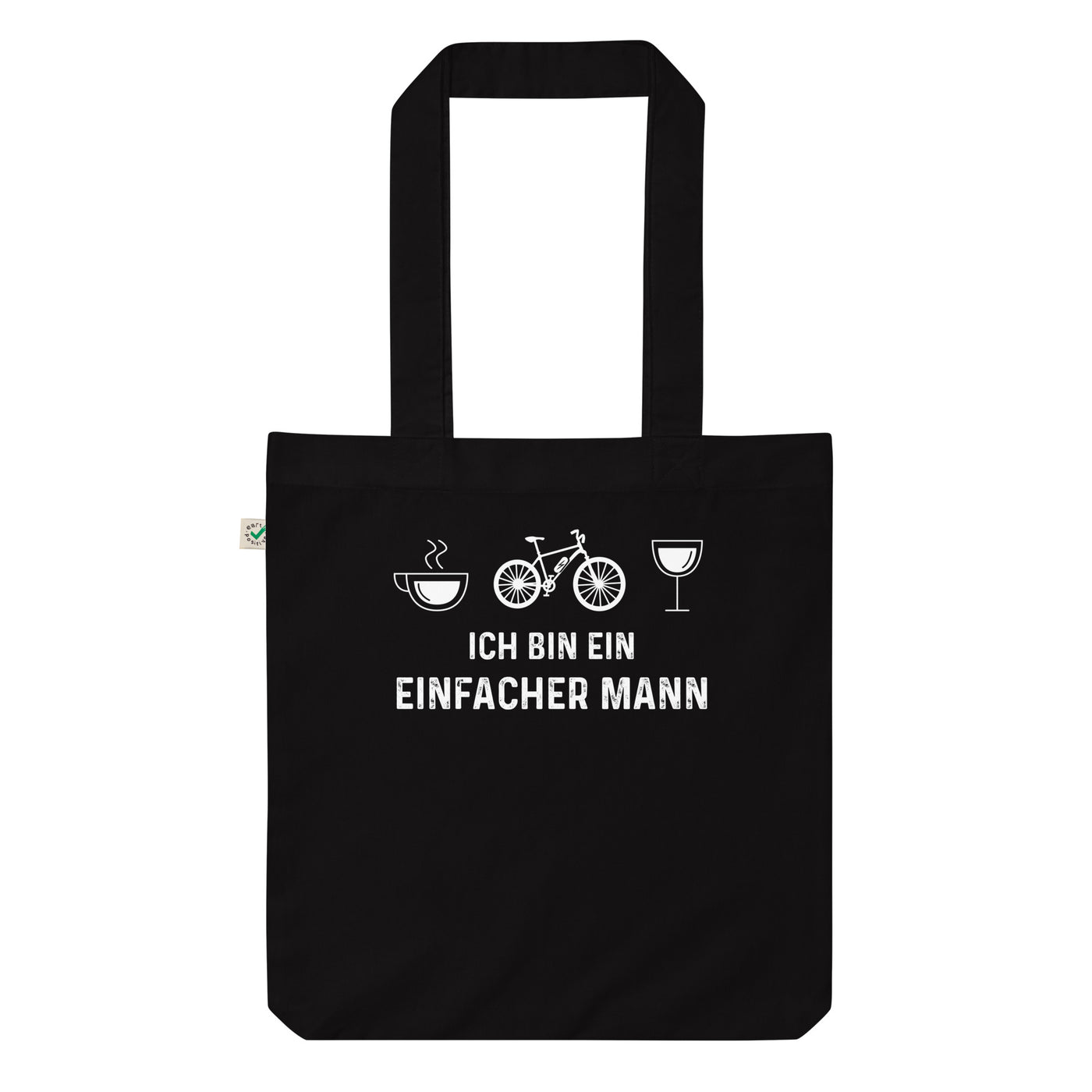 Ich Bin Ein Einfacher Mann - Organic Einkaufstasche e-bike