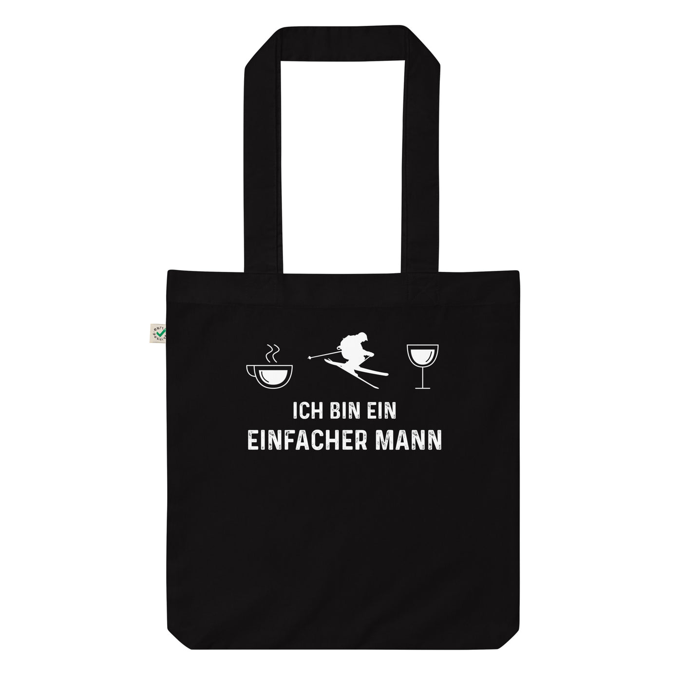 Ich Bin Ein Einfacher Mann - Organic Einkaufstasche klettern ski