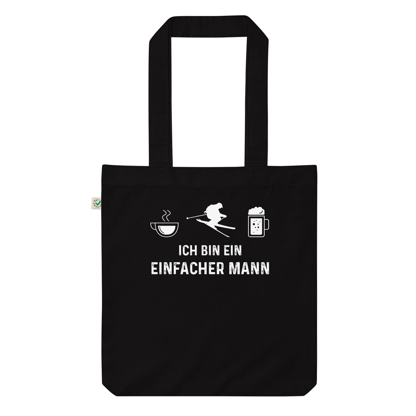 Ich Bin Ein Einfacher Mann - Organic Einkaufstasche klettern ski