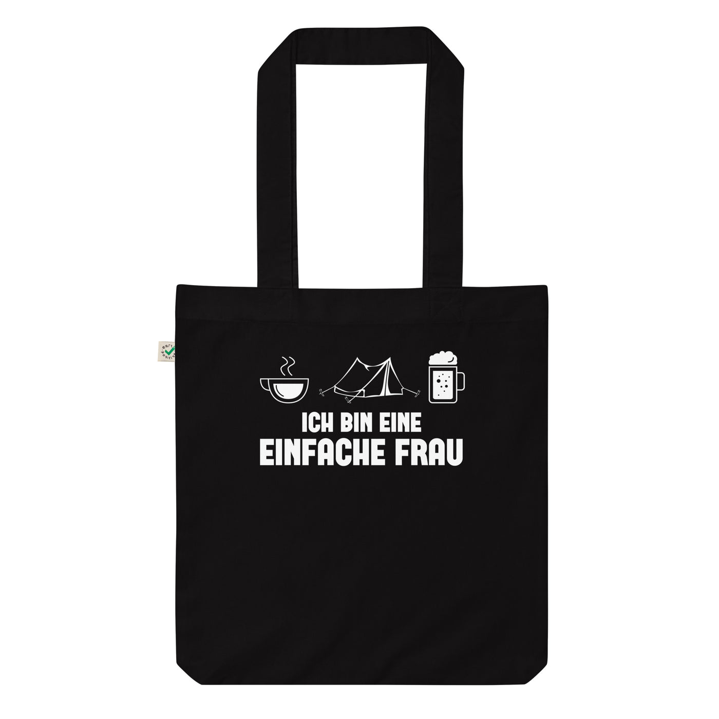 Ich Bin Eine Einfache Frau 1 - Organic Einkaufstasche camping