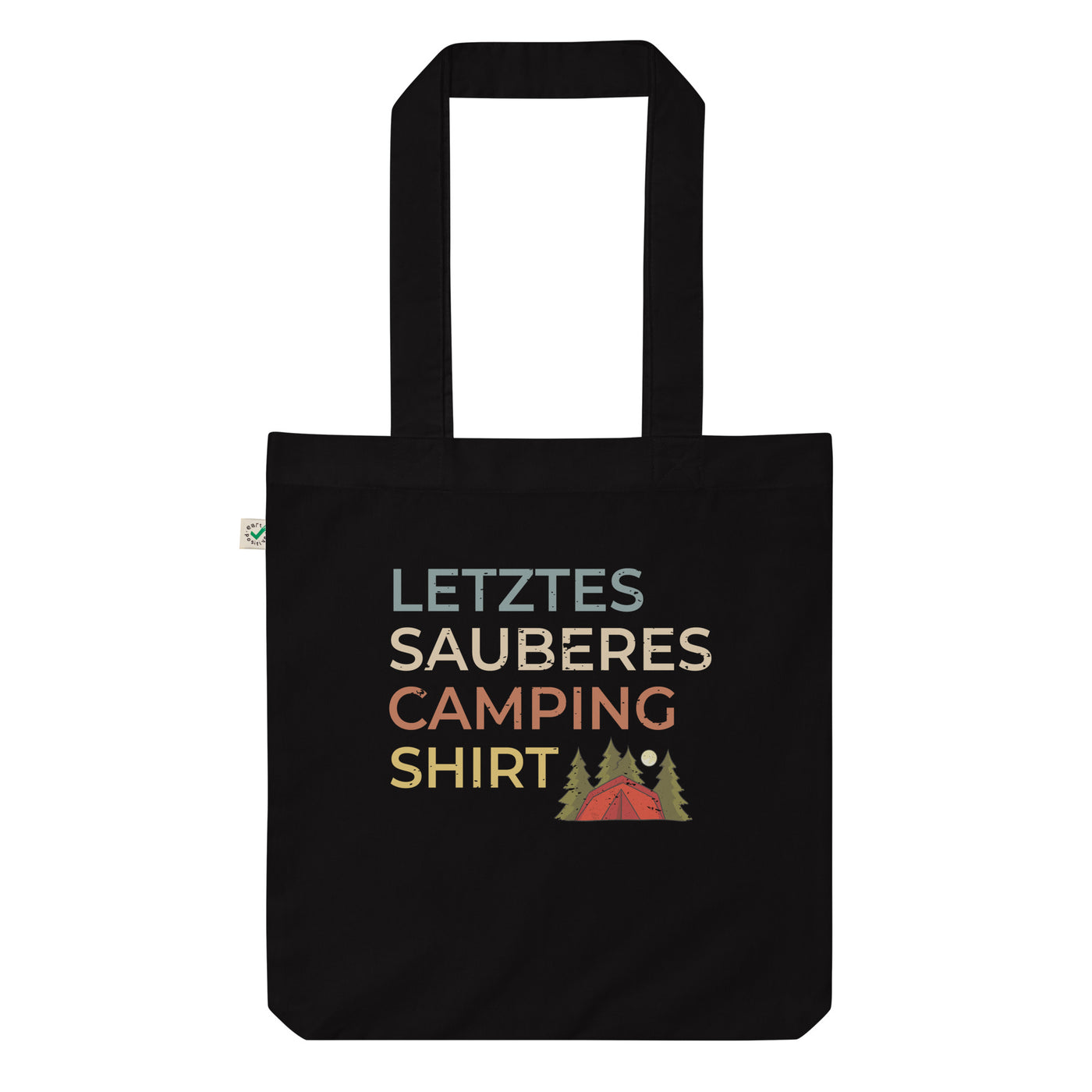 Letztes Sauberes Camping Shirt - Organic Einkaufstasche camping