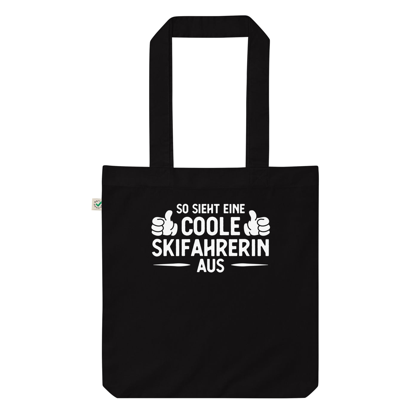 So Sieht Eine Coole Skifahrerin Aus - Organic Einkaufstasche klettern ski