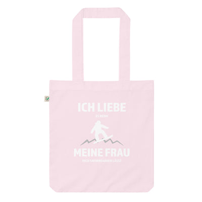 Ich Liebe Meine Frau - Snowboarden - Organic Einkaufstasche snowboarden