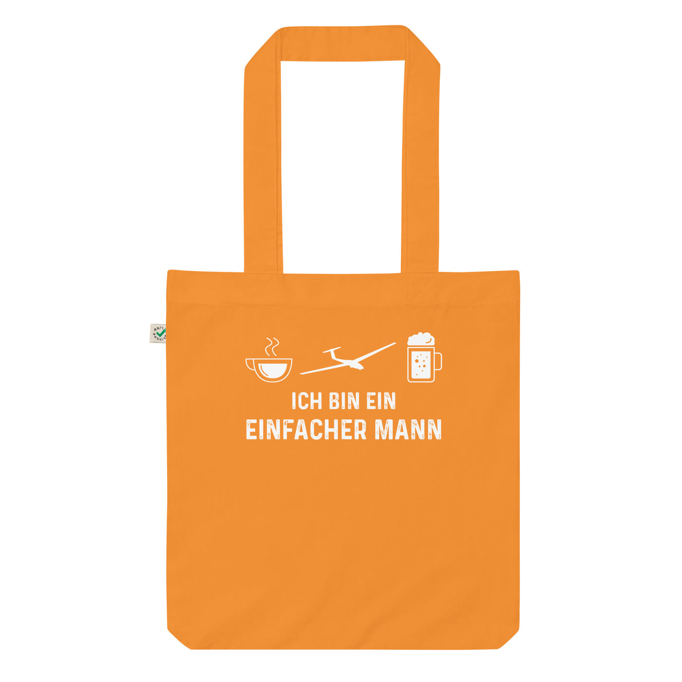 Ich Bin Ein Einfacher Mann - Organic Einkaufstasche berge