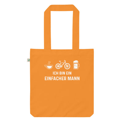 Ich Bin Ein Einfacher Mann - Organic Einkaufstasche e-bike