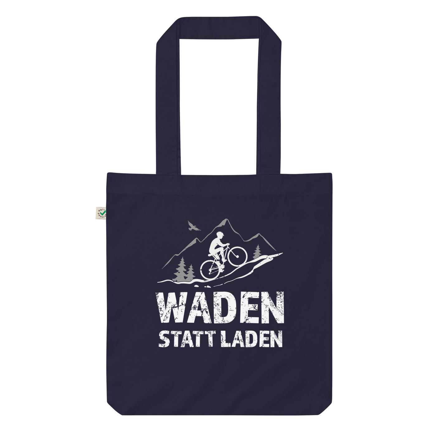 Waden statt laden - Organic Einkaufstasche fahrrad mountainbike