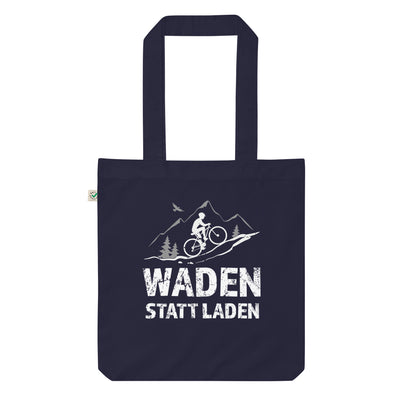 Waden statt laden - Organic Einkaufstasche fahrrad mountainbike