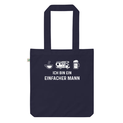 Ich Bin Ein Einfacher Mann - Organic Einkaufstasche camping