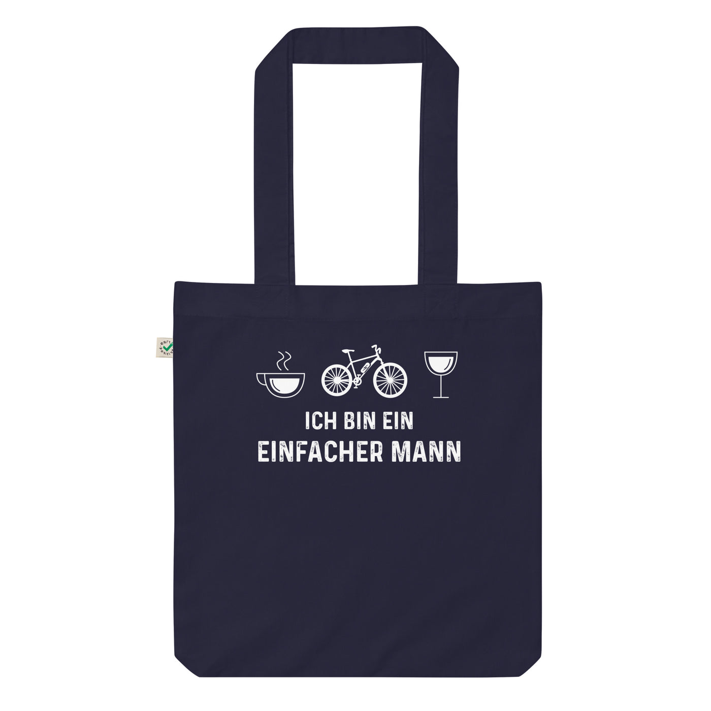 Ich Bin Ein Einfacher Mann - Organic Einkaufstasche e-bike