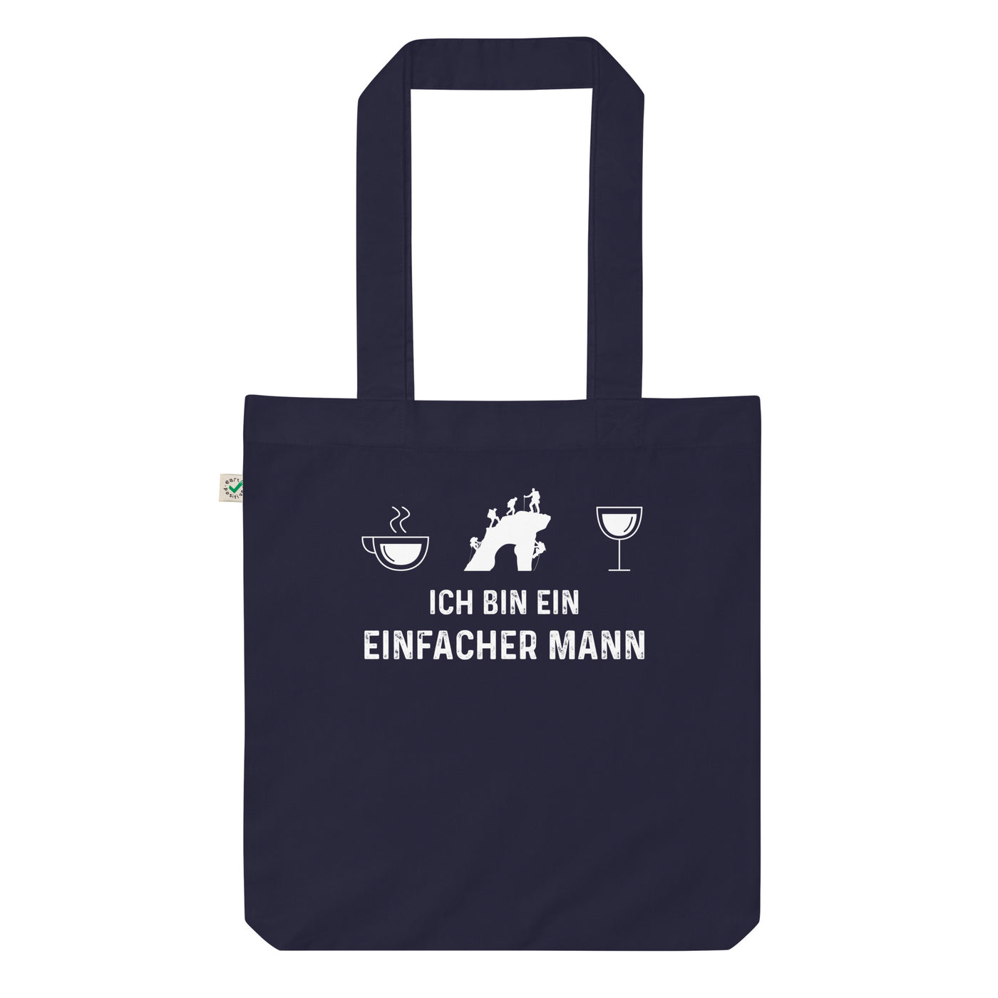 Ich Bin Ein Einfacher Mann - Organic Einkaufstasche klettern