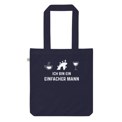 Ich Bin Ein Einfacher Mann - Organic Einkaufstasche klettern