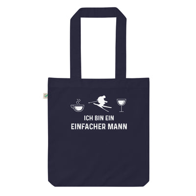 Ich Bin Ein Einfacher Mann - Organic Einkaufstasche klettern ski