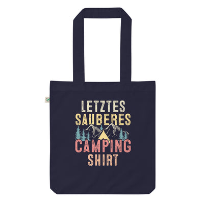 Letztes Sauberes Camping Shirt - Organic Einkaufstasche camping