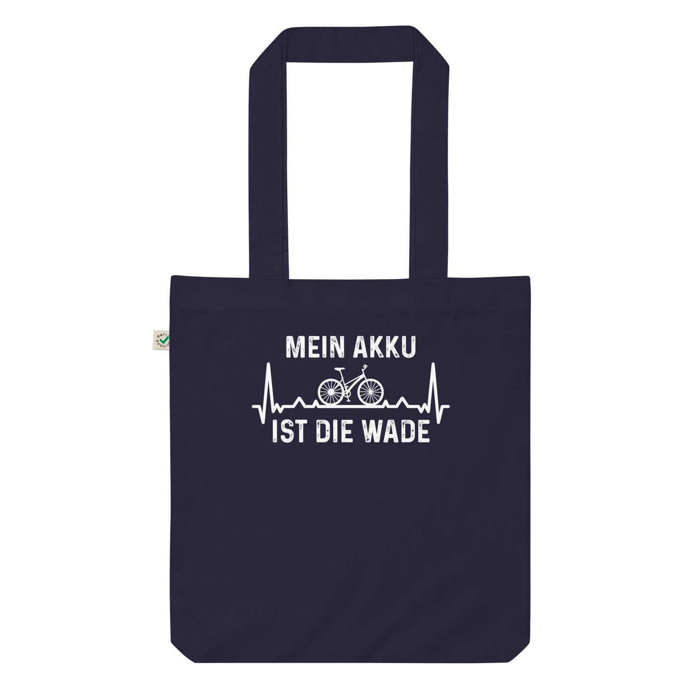 Mein Akku Ist Die Wade 1 - Organic Einkaufstasche fahrrad