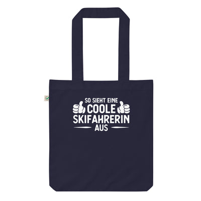 So Sieht Eine Coole Skifahrerin Aus - Organic Einkaufstasche klettern ski