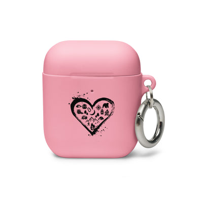 Abenteurer Im Herzen - AirPods Case camping Pink AirPods