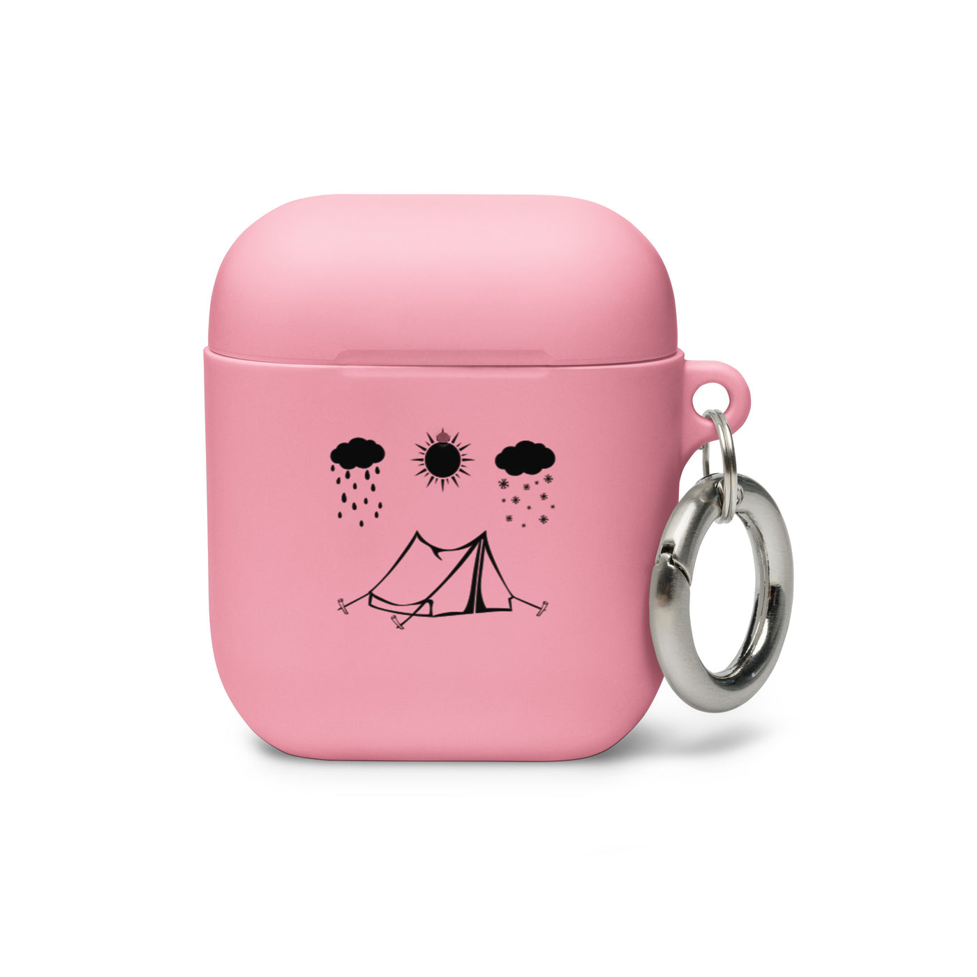 Alle Jahreszeiten Und Camping - AirPods Case camping Pink AirPods