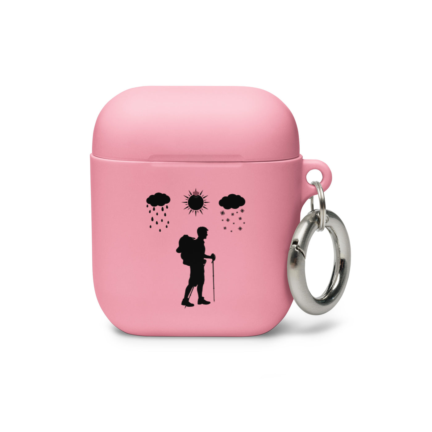 Alle Jahreszeiten Und Wandern - AirPods Case wandern Pink AirPods