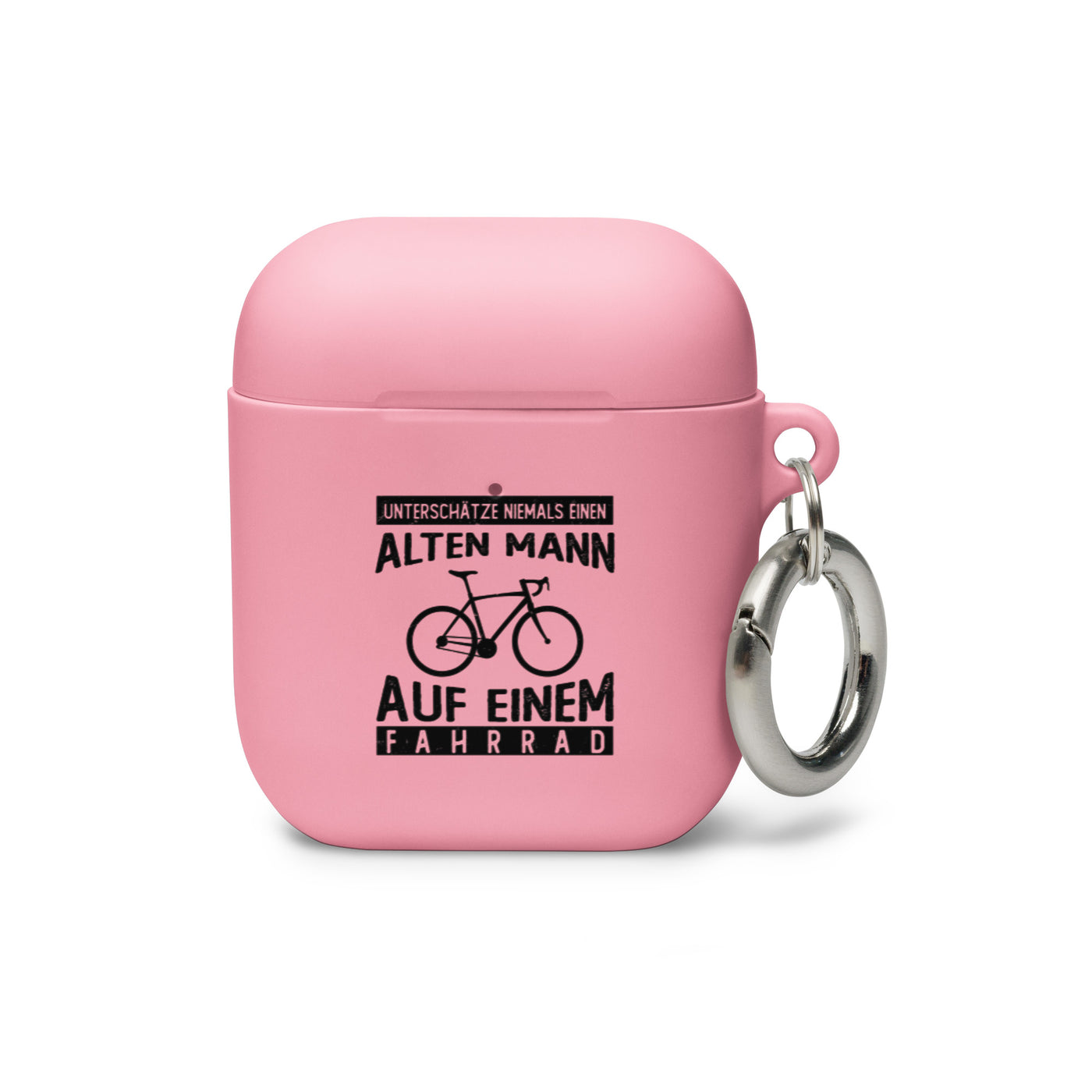 Alter Mann Auf Einem Fahrrad - AirPods Case fahrrad Pink AirPods