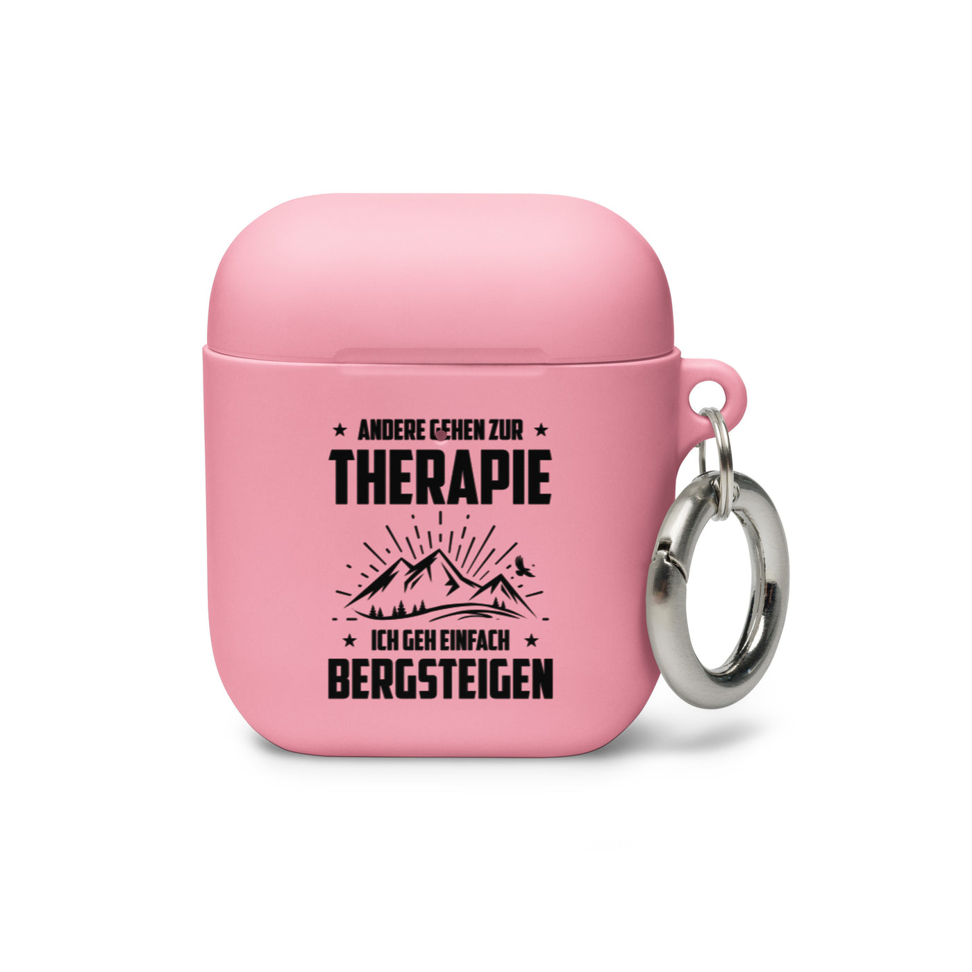 Andere Gehen Zur Therapie Ich Gen Einfach Bergsteigen - AirPods Case berge Pink AirPods