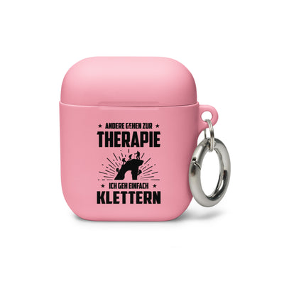 Andere Gehen Zur Therapie Ich Gen Einfach Klettern - AirPods Case klettern Pink AirPods