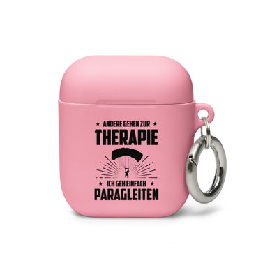 Andere Gehen Zur Therapie Ich Gen Einfach Paragleiten - AirPods Case berge Pink AirPods