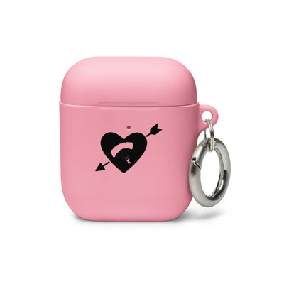 Pfeil, Herz Und Paragleiten - AirPods Case berge Pink AirPods