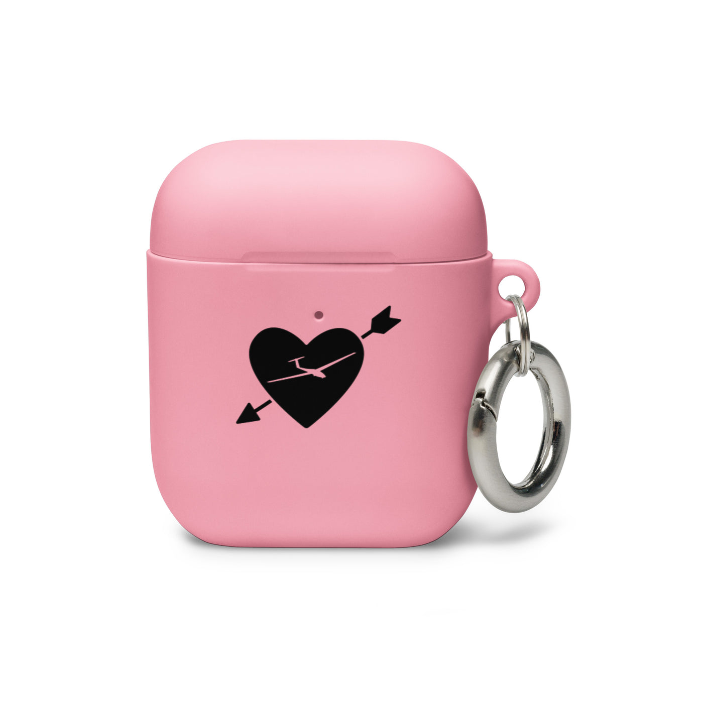 Pfeil, Herz Und Segelflugzeug - AirPods Case berge Pink AirPods