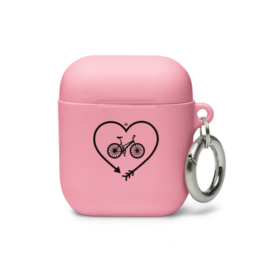 Pfeil, Herz Und Radfahren - AirPods Case fahrrad Pink AirPods