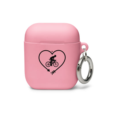 Pfeil, Herz Und Radfahren 1 - AirPods Case fahrrad Pink AirPods