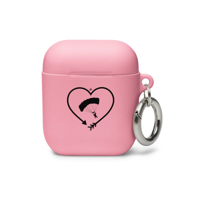 Pfeil, Herz Und Gleitschirmfliegen - AirPods Case berge Pink AirPods