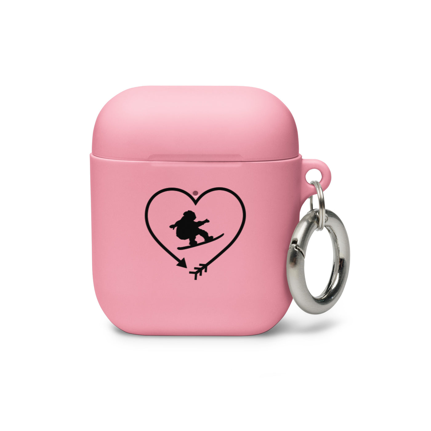 Pfeil, Herz Und Snowboarden - AirPods Case snowboarden Pink AirPods