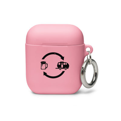 Bier, Pfeile Laden Und Camping 2 - AirPods Case camping Pink AirPods