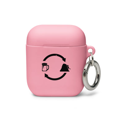 Bier, Pfeile Laden Und Klettern 1 - AirPods Case klettern Pink AirPods