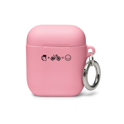 Bier, Lächeln Und E-Bike - AirPods Case e-bike Pink AirPods