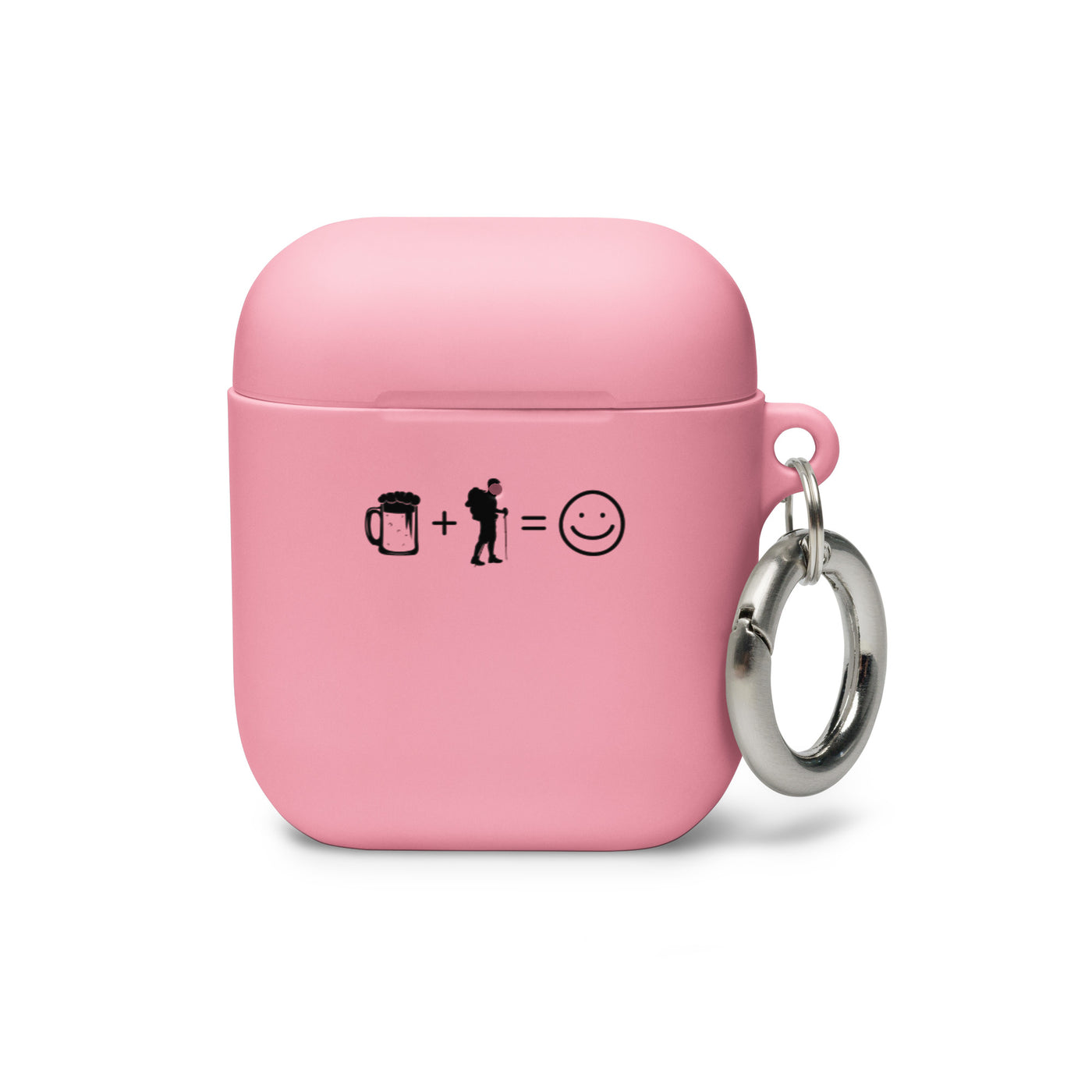 Bier, Lächeln Und Wandern - AirPods Case wandern Pink AirPods