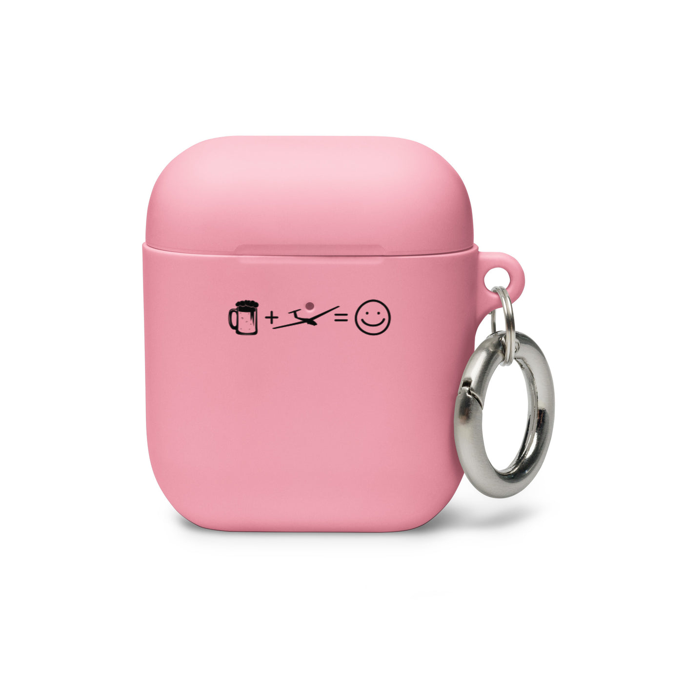 Bier, Lächeln Und Segelflugzeug - AirPods Case berge Pink AirPods